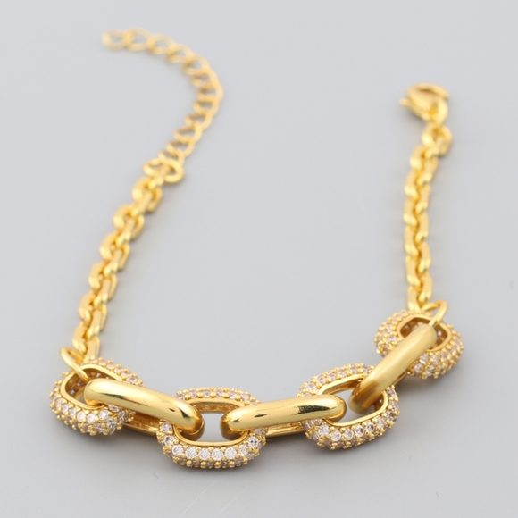 14k gold diamond bracelet - Picture 8 of 8